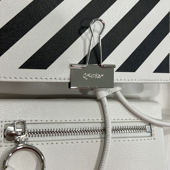NWT 100% authentic Off-white leather mini back pack - Picture 9 of 10